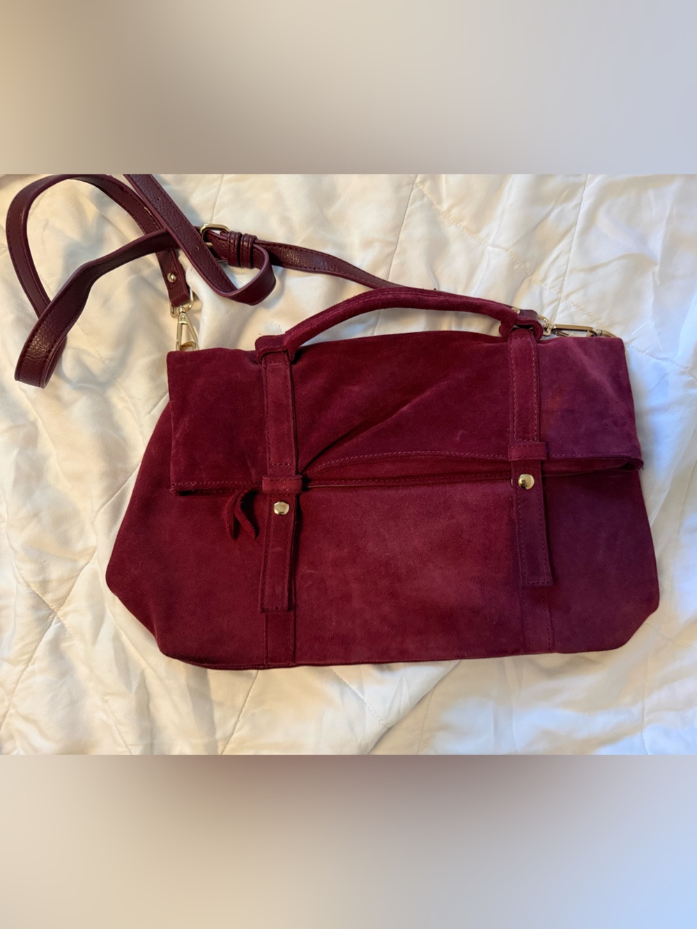 Rare! Early ModCloth suede purse